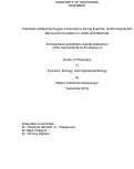 Cover page: Predictors of Maximal Oxygen Consumption During Exercise, and Ecological and Behavioral Correlates in Lizards and Mammals