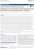 Cover page: Particle attached and free floating pathogens survival kinetics under typical stream and thermal spring temperature conditions