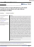 Cover page of Divergent effects of hyperandrogenemia on the female reproductive neuroendocrine axis under different physiological conditions