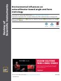 Cover page: Environmental influences on autocollimator-based angle and form metrology