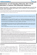 Cover page: Modulation of Cell Signaling Networks after CTLA4 Blockade in Patients with Metastatic Melanoma