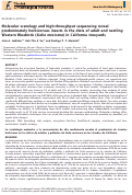 Cover page: Molecular scatology and high-throughput sequencing reveal predominately herbivorous insects in the diets of adult and nestling Western Bluebirds (Sialia mexicana) in California vineyards