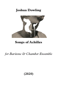 Cover page: Songs of Achilles