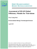 Cover page: Assessment of SEAD Global Efficiency Medals for Televisions