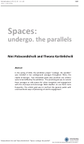 Cover page: Spaces: undergo. the parallels