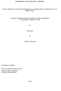 Cover page: Power and Justice in the Environmental Decision-Making Process: Kettleman City in KKK County