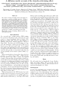 Cover page: A diffusion model account of the transfer-of-training effect