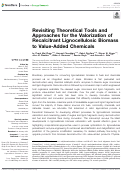 Cover page: Revisiting Theoretical Tools and Approaches for the Valorization of Recalcitrant Lignocellulosic Biomass to Value-Added Chemicals