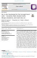 Cover page: An in-silico benchmark for the tricuspid heart valve - Geometry, finite element mesh, Abaqus simulation, and result data set.
