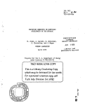 Cover page: RADIATION CHEMISTRY OF PARTICLES ACCELERATED BY THE BEVALAC