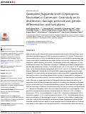 Cover page: Spodoptera frugiperda Smith (Lepidoptera: Noctuidae) in Cameroon: Case study on its distribution, damage, pesticide use, genetic differentiation and host plants