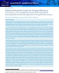 Cover page: Deferred Payment Loans for Energy Efficiency: Case Study of a Low- and Moderate-Income Home Improvement Financing Model and Potential Application to Energy Efficiency Projects