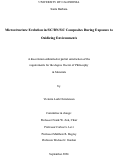 Cover page: Microstructure Evolution in SiC/BN/SiC Composites During Exposure to Oxidizing Environments