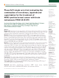 Cover page: Phase Ib/II single-arm trial evaluating the combination of everolimus, lapatinib and capecitabine for the treatment of HER2-positive breast cancer with brain metastases (TRIO-US B-09)