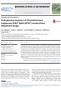 Cover page: Draft genome sequence of Chryseobacterium limigenitum SUR2T (LMG 28734T) isolated from dehydrated sludge