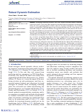 Cover page: Robust Dynamic Estimation