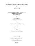 Cover page: Provably Efficient Algorithms for Numerical Tensor Algebra