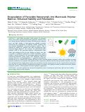 Cover page: Encapsulation of Perovskite Nanocrystals into Macroscale Polymer Matrices: Enhanced Stability and Polarization