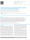 Cover page: Trusting outgroup, but not ingroup members, requires control: neural and behavioral evidence