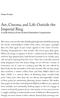 Cover page: Art, Cinema, and Life Outside the Imperial Ring