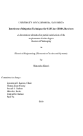 Cover page: Interference mitigation techniques for SAW-less CDMA receivers