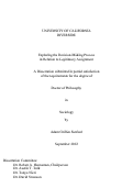 Cover page: Exploring the Decision-Making Process in Relation to Legitimacy Assignment