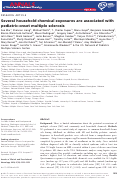 Cover page: Several household chemical exposures are associated with pediatric‐onset multiple sclerosis