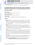 Cover page: Disrupting Intergenerational Continuity in Harsh and Abusive Parenting: The Importance of a Nurturing Relationship With a Romantic Partner