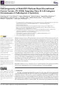 Cover page: Immunogenicity of MultiTEP-Platform-Based Recombinant Protein Vaccine, PV-1950R, Targeting Three B-Cell Antigenic Determinants of Pathological α-Synuclein