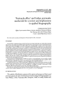 Cover page: ‘Peninsula effect’ and Italian peninsula: matherials for a review  and implications in applied biogeography