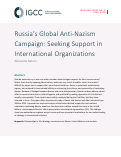 Cover page: Russia’s Global Anti-Nazism Campaign: Seeking Support in International Organizations