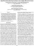 Cover page: Rapid Presentation Rate Negatively Impacts the Contiguity Effect in Free Recall