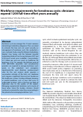 Cover page: Workforce requirements for keratinous cysts: clinicians expend 1200 full-time effort years annually