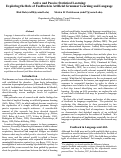 Cover page: Active and Passive Statistical Learning: Exploring the Role of Feedback in Artificial Grammar Learning and Language