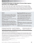 Cover page: Longitudinal Phenotypes and Mortality in Preserved Ratio Impaired Spirometry in the COPDGene Study.