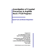 Cover page: Investigation of Coupled Processes in Argillite Rock: FY18 Progress
