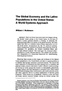 Cover page: The Global Economy and the Latino Populations in the United States: A World Systems Approach
