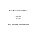 Cover page: Do Fringe Banks Create Fringe Neighborhoods? Examining the Spatial Relationship between Fringe Banking and Neighborhood Crime Rates