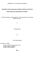 Cover page: Elucidation of time-varying gene regulatory networks controlled by REST during neural differentiation of hiPSCs