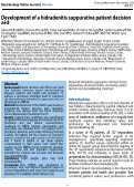 Cover page: Development of a hidradenitis suppurativa patient decision aid