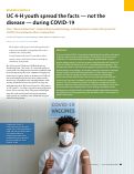 Cover page: UC 4-H youth spread the facts — not the disease — during COVID-19