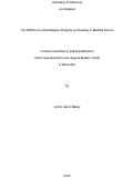 Cover page: The Effects of a Dual Degree Program on Diversity in Medical School