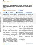 Cover page: Metabolomics Response of Wheat (Triticum aestivum) to “Green” and Conventional Nonionic Surfactants at Different Application Stages