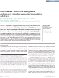 Cover page: Unassembled CD147 is an endogenous endoplasmic reticulum–associated degradation substrate