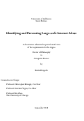 Cover page: Identifying and Preventing Large-scale Internet Abuse