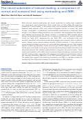 Cover page: The neural substrates of natural reading: a comparison of normal and nonword text using eyetracking and fMRI