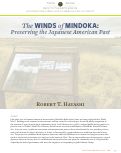Cover page: The Winds of Minidoka: Preserving the Japanese American Past