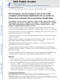 Cover page: Human papillomavirus knowledge, vaccine acceptance, and vaccine series completion among female entertainment and sex workers in Phnom Penh, Cambodia: the Young Women’s Health Study