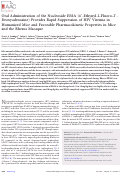 Cover page: Oral Administration of the Nucleoside EFdA (4′-Ethynyl-2-Fluoro-2′-Deoxyadenosine) Provides Rapid Suppression of HIV Viremia in Humanized Mice and Favorable Pharmacokinetic Properties in Mice and the Rhesus Macaque