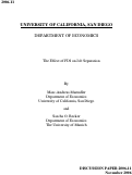 Cover page: The Effect of FDI on Job Separation